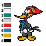 Woody Woodpecker 18 Embroidery Design